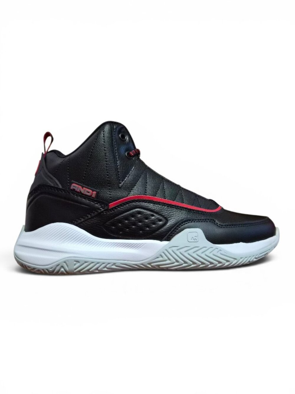 AND1 Mens Athletic Basketball Shoes Streetball High Top Size 7, 10 Lace-up Black - Picture 4 of 8